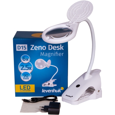 Lente di ingrandimento Levenhuk Zeno Desk D15