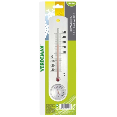 VERDEMAX 4444 250 x 55 mm, termometro con igrometro