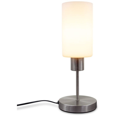 lampada da tavolo I Presa I E27 I lampada da tavolo I dimmerabile in 3 fasi tramite touch dimmer I lampada in vetro I senza lampadina max. 25W