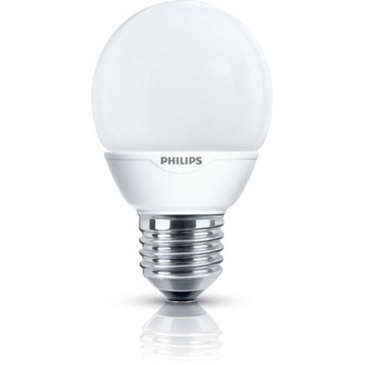 Philips S10YSF7B1 Lampadina a Risparmio Energetico, Sferica Smerigliata, 7W (Corrispondenti a 30W), Attacco Piccolo E27, Luce Bianca Calda [Classe di