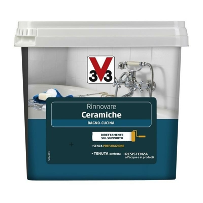 V33 - Smalto Rinnovatore Ceramiche - Opaco 0,75l - V33 ITALIA