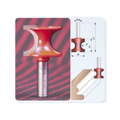 FRESA GAMMA ART.997 D.22 mm R.6 mm - GAMMA ZINKEN