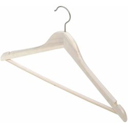 Set 3 Appendiabiti legno chiaro - DOMOLIVING en oferta