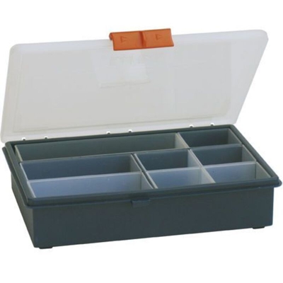 Scatola portaminuterie "CLASS 22" con 8 vaschette estraibili - Blu - Mobil Plastic