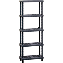 Scaffale in plastica pesante a 5 ripiani regolabili - Modello Tidy 705 - Nero - Mobil Plastic precio