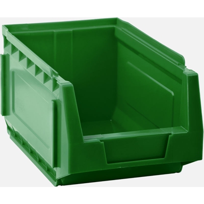 Contenitore sovrapponibile componibile "C503" ad incastro in PEHD - Verde - Mobil Plastic