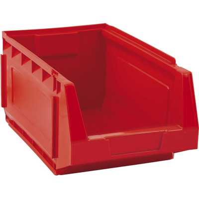 Mobil Plastic - Contenitore sovrapponibile componibile 'C504' ad incastro in PEHD - Rosso