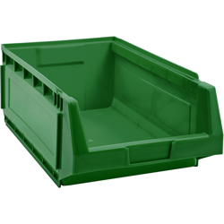 Mobil Plastic - Contenitore sovrapponibile componibile 'C505' ad incastro in PEHD - Verde en oferta