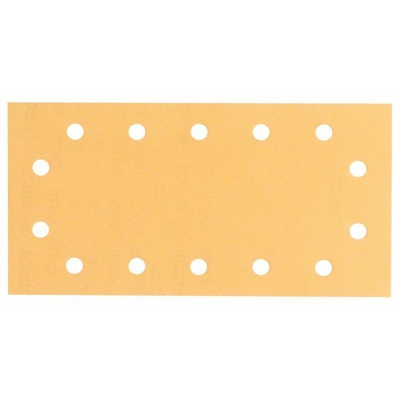 Bosch Foglio abrasivo C470, 115 x 230 mm, 120, 14 fori, velcro, confezione da 10 pz.