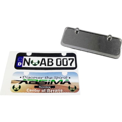 PRODOTTO PER MODELLISMO Portatarga Argento - Absima