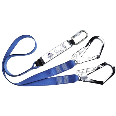 Cordino doppio con assorbitore e ganci - Portwest