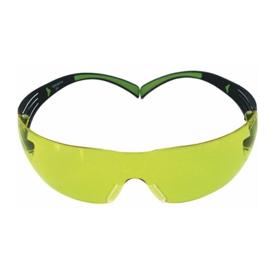 Occhiali di sicurezza SecureFit 400 SF403AF, PC, giallo AS/AF, montatura nero/verde - 3M
