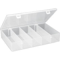 Scatola portaminuterie 'CLASS 13' con 5 scomparti - Trasparente - Mobil Plastic precio