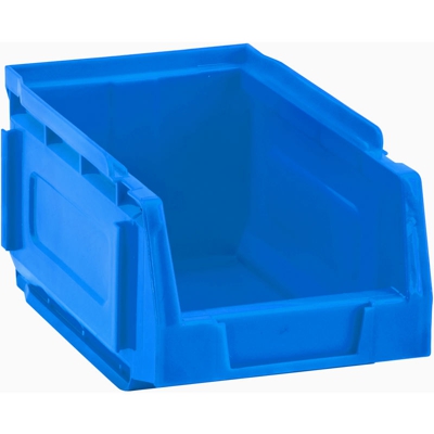 Mobil Plastic - Contenitore sovrapponibile componibile 'C502' ad incastro in PEHD - Blu