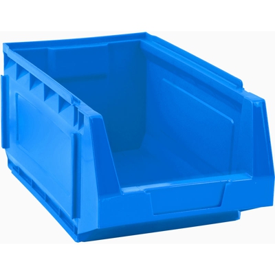 Contenitore sovrapponibile componibile "C504" ad incastro in PEHD - Blu - Mobil Plastic