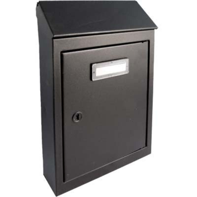 Cassetta Per Lettere Lamiera Nr. 2 Nero Cm.18X5X26 - FERRAMENTA MARTINA