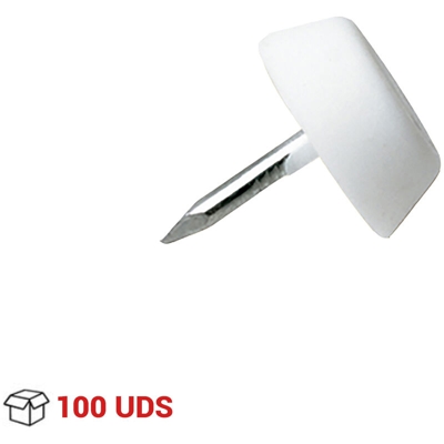 Sottopiedi con chiodo, Plastica, Bianco. Marchio - REI