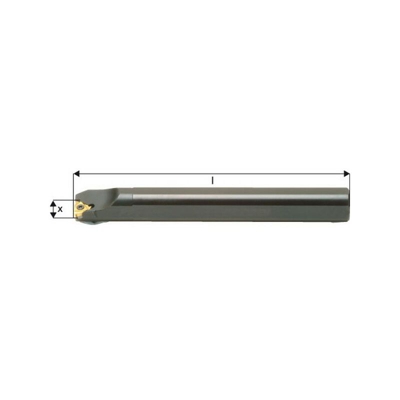 Iso Barra Alesatrice Filo Per La Lavorazione All'Interno Designazione: Crs 0010 H 11, Coda Ø 10 Mm, Ø Compensato Coda 10 Mm, Dimensioni: 100 Mm - FP