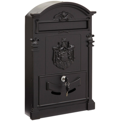 Cassetta Postale Nero Alluminio Pressofuso - DOMUS en oferta