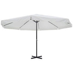 Ombrellone Da Giardino Alluminio Ø 5,0 M. Bianco en oferta