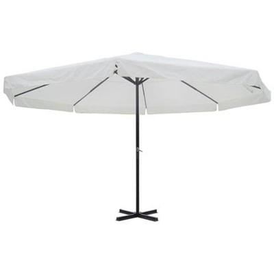 Ombrellone Da Giardino Alluminio Ø 5,0 M. Bianco