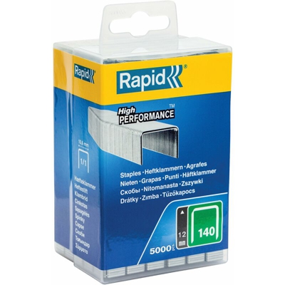 40303091 - Punti metallici n°140/12 mm, galvanizzati, confezione da 5000 punti - Rapid