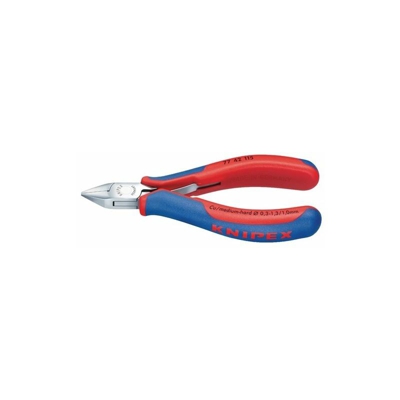 KNIPEX Fresa laterale elettronica lucidata a specchio con manicotti multicomponente 130 mm