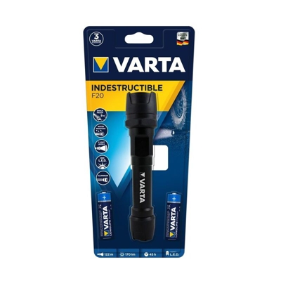 Torcia Led Indestruct.+2Aa Con Pile - Varta
