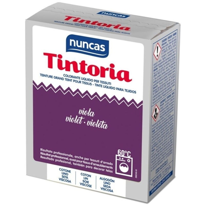 Colorante Liquido Per Tessuti Viola 100 Ml Nuncas Bucato Lavatrice
