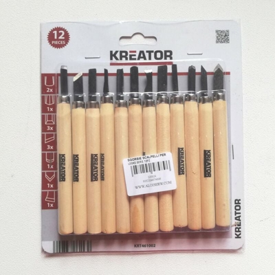 Scalpelli per legno serie da 12pz - GRIMEX