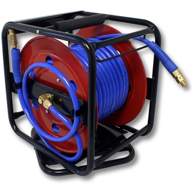 Wiltec - Avvolgitubo automatico orientabile ad aria compressa Acciaio 30 m 12 bar 12,91 mm