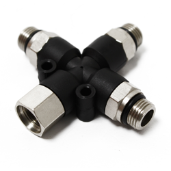 Wiltec - Adattatore Distributore per Aerografo 1 x 9,51 mm (1/8') FI 3 x 9,51 mm (1/8') FE precio