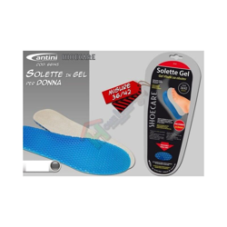 Paio solette soletta in gel donna 36/42 paio gel comfort sollievo piedi stanchi - CANTINI características