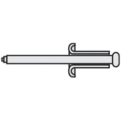 TOOLCRAFT 194724 Rivetto (Ø x L) 3 mm x 10 mm Acciaio Alluminio A3*10 D7337-AL/ST 10 pz. características