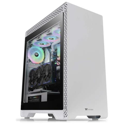 Case S500 TG Snow Midi Tower ATX / Micro-ATX / Mini-ITX 2 Porte USB 3.0 Colore Bianco (Finestrato) en oferta