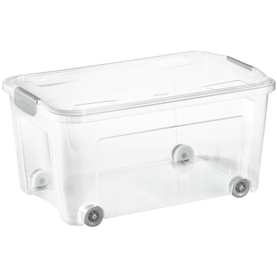 Tontarelli - Combi box 43l con coperchio clips e ruote