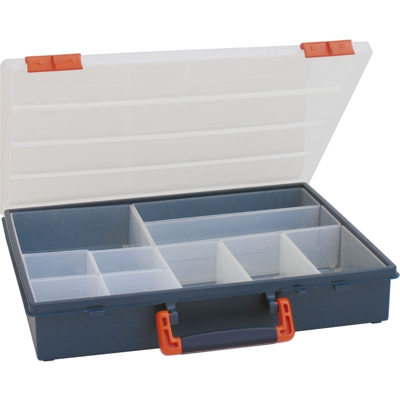 Mobil Plastic - Valigetta portaminuterie 'CLASS 42' con 10 vaschette estraibili - Blu