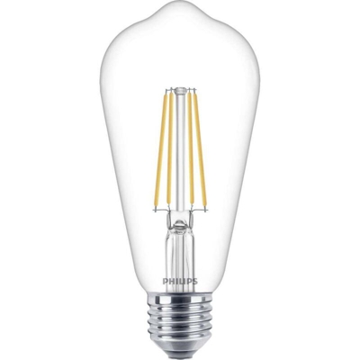 LED (monocolore) Classe energetica: A++ (A++ - E) Philips Lighting Classic 76305300 E27 Potenza: 7 W Bianco caldo