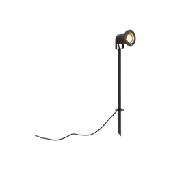 QAZQA Faretto con palo da giardino basic - Moderno - Acciaio inossidabile - Nero - Tondo/Oblungo Max. 1 x Watt precio