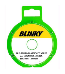 Filo Ferro Plasticato Verde Legatura Bobina 25Mt Dia.Mm.1,6 Cf. 6Pz - BLINKY precio