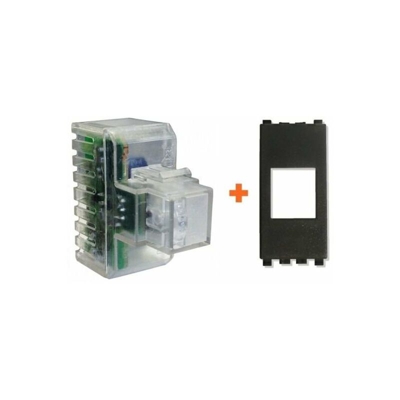 Fanton - Lampada notturna segna passo led vimar eikon grigio grigia scuro small