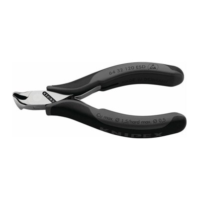 Fresa finale elettronica ESD lucidata a specchio con manicotti multicomponente 120 mm - Knipex