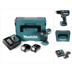 Makita DDF 485 RFJ Trapano avvitatore a batteria 18V / 50Nm in valigetta Makpac + 2x Batterie 3,0 Ah + Caricatore características