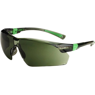 Univet 506UP 506U-04-04 Occhiali di protezione antiappannante, incl. Protezione raggi UV Nero, Verde DIN EN 166