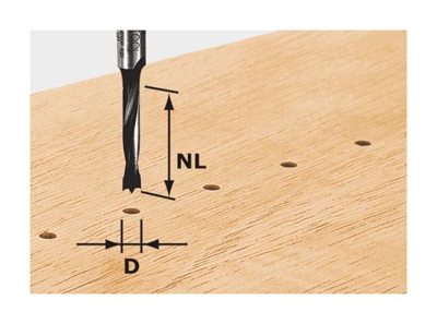 Festool Fresa per spinare HW gambo 8 mm HW S8 D6/30 Z