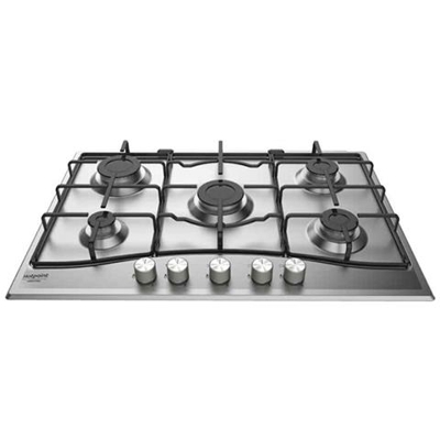Piano Cottura PCN 752 T / AS / HA a Gas 5 Fuochi Gas Colore Nero e Inox