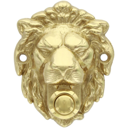 Campanello retrò antico leone in ottone finitura oro lucido - IDROWEB características