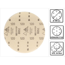 Griglia Disco Abrasivo 7500Cer Keramik 150 Millimetri K120 Sia - NO NAME características