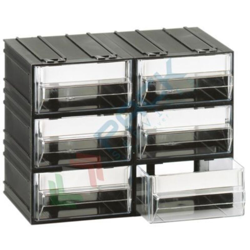 Cassettiera modulare 'T/C' con 6 cassetti - Trasparente - Mobil Plastic precio