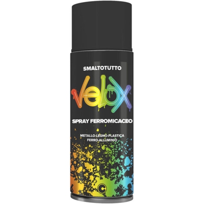 6 PZ Di VELOX SPRAY FERRO MICACEO NERO ML.400 - ITAL G.E.T.E.